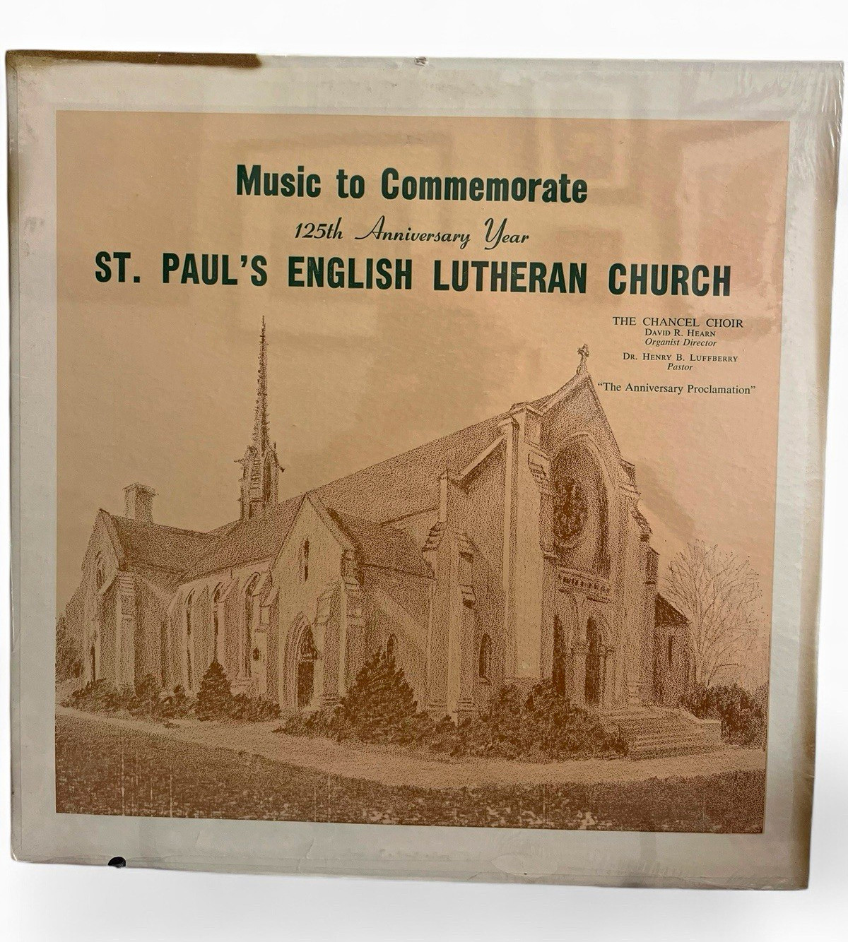 St Paul’s English Lutheran Church 125th Anniversary LP 1968 DC SEALED RARE