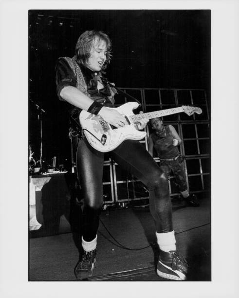 German heavy metal band Accept on stage 1985 Historic Old Music Photo 1