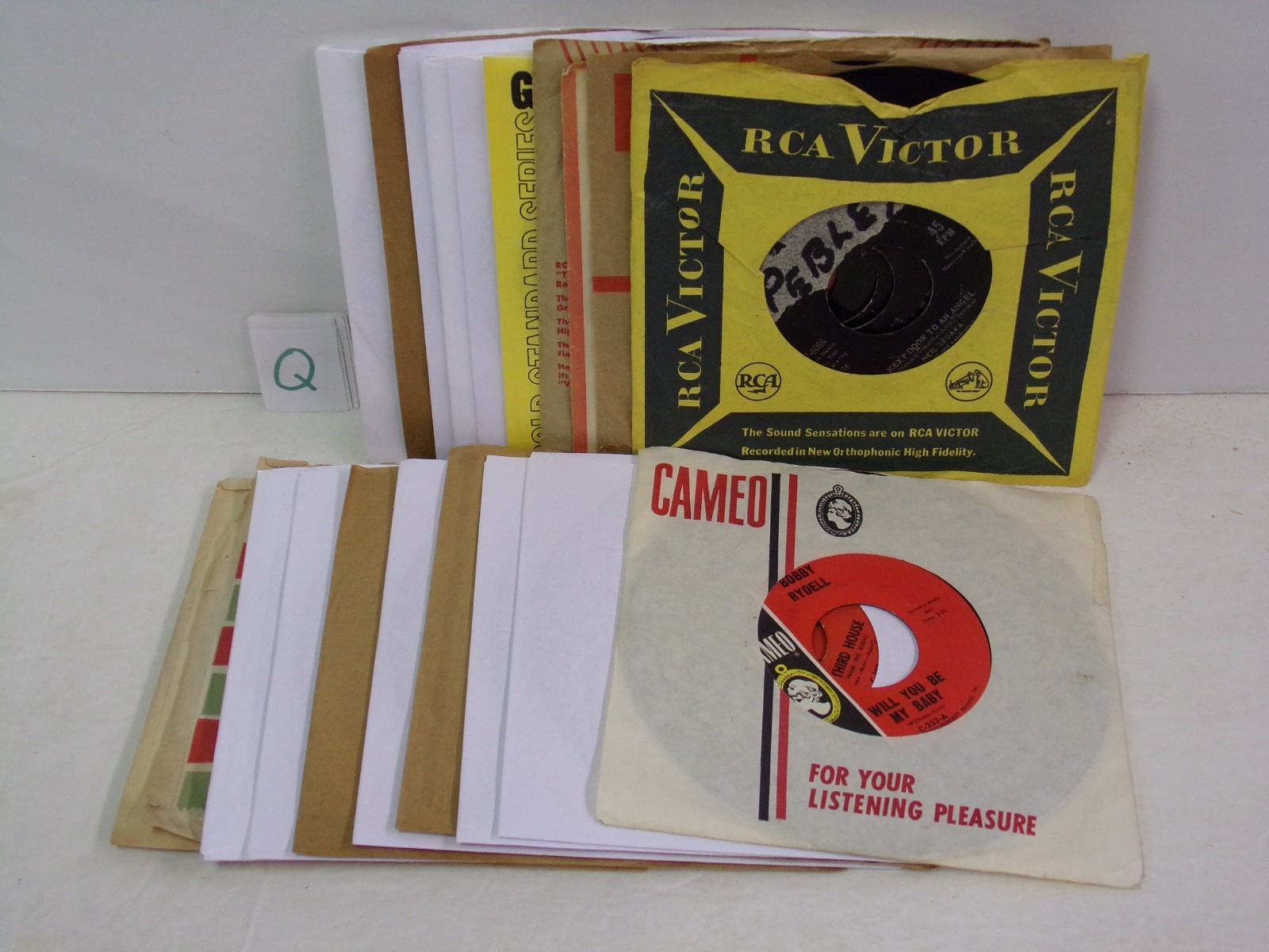 Early Rock Male Artist Lot of 20 - 45 RPM Records