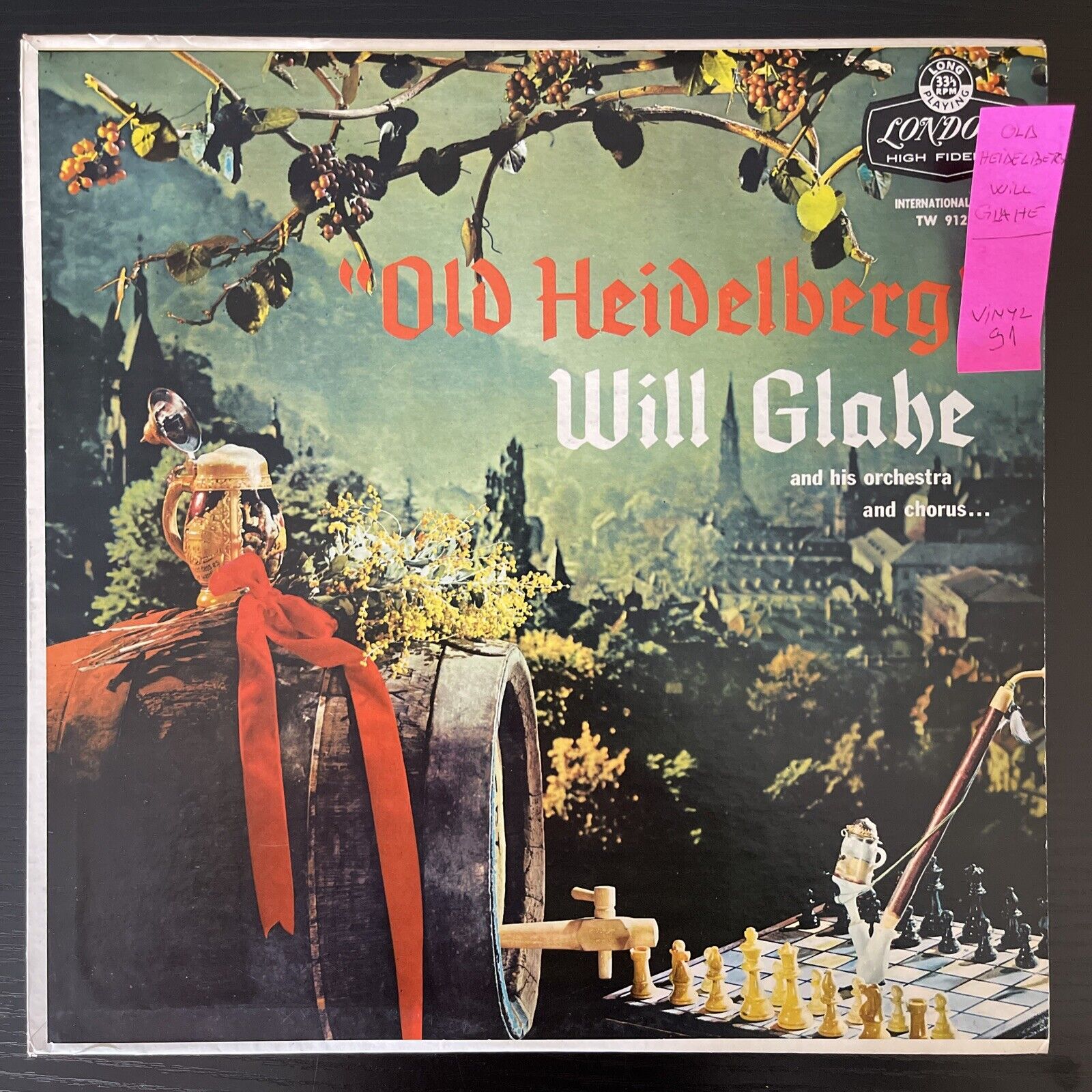 Will Glahe - Old Heidelberg VINTAGE vinyl LP TW 91227 Mono