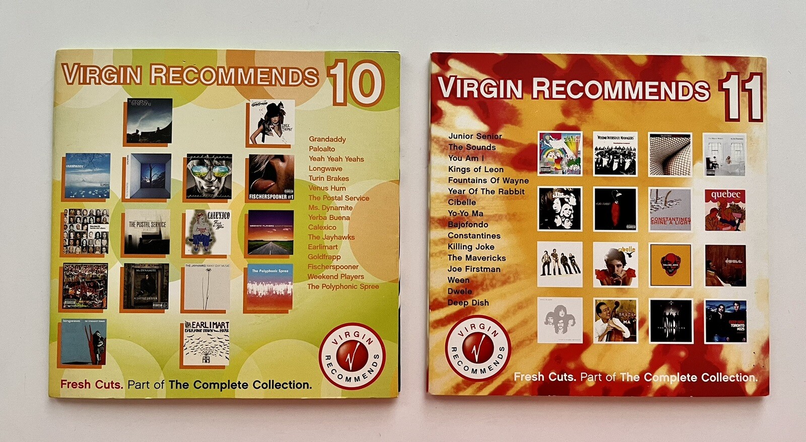 *RARE* Virgin Mega Recommends 10 and 11 (2003), Promo CD, Various Artists