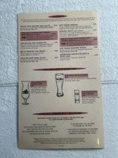 Vintage Hard Rock Cafe Guitar Menu Now Closed up Chet Atkins Gretsch Guitar picture