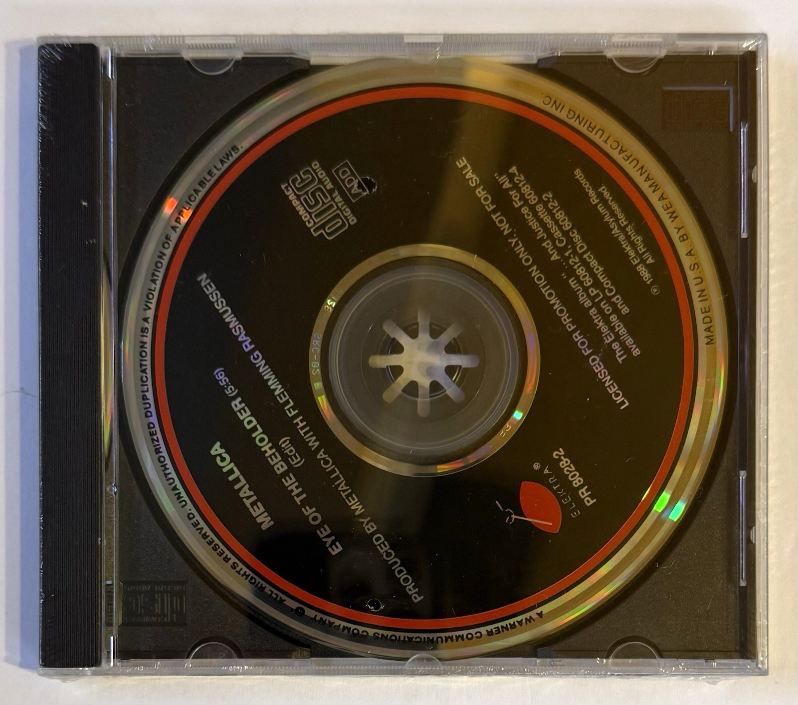 METALLICA Eye Of The Beholder *SEALED* 1988 PROMO CD Elektra PR 8028-2 Rare