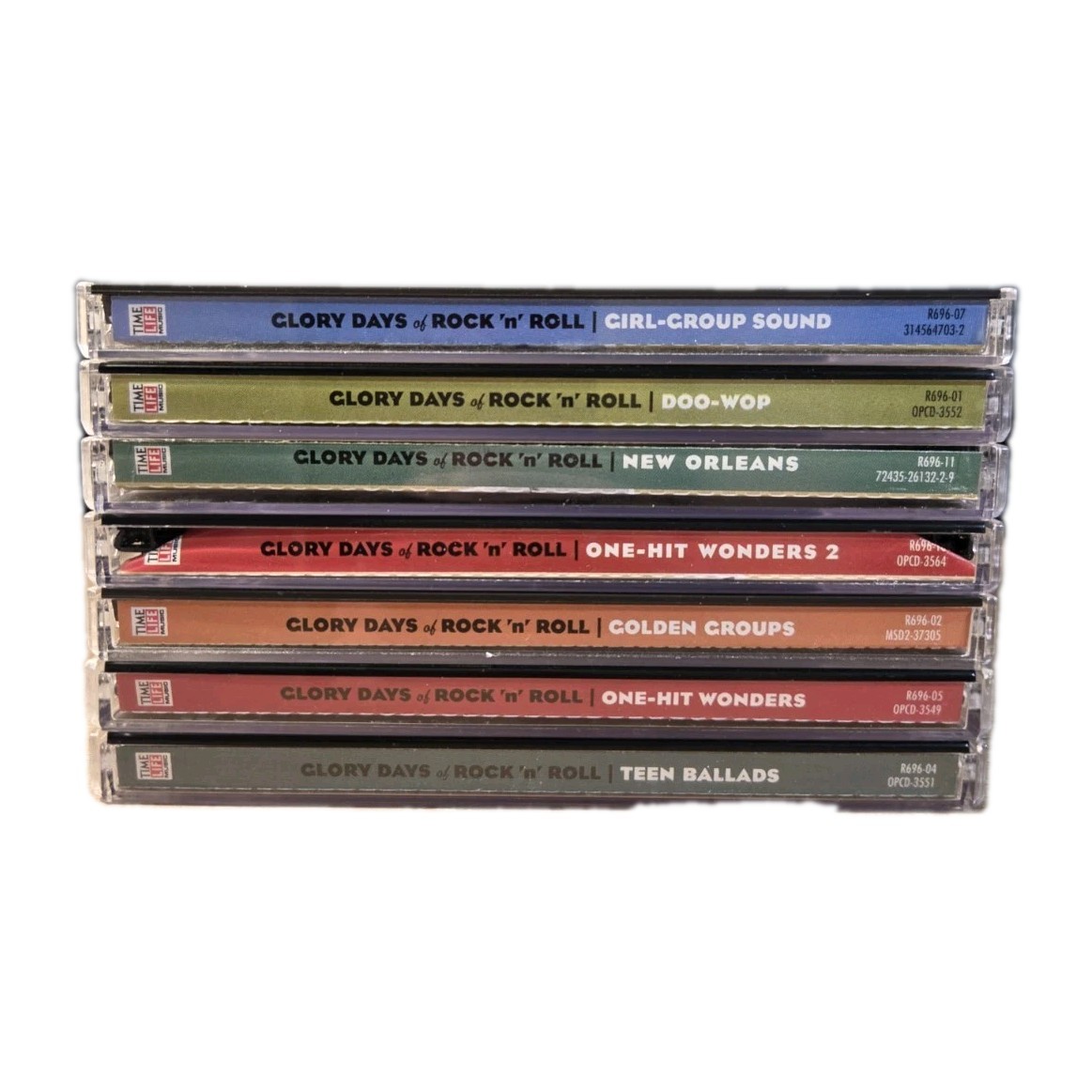 Time Life Glory Days Of Rock 'N' Roll Cd Lot Of 7 Rock Pop Jazz Doo Wop 14 Discs