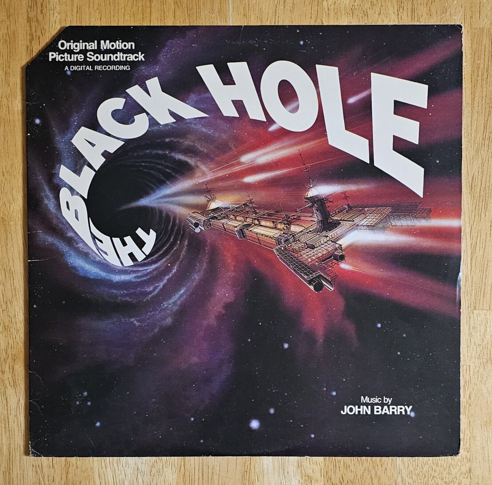 The Black Hole Soundtrack  Vintage Vinyl LP Record VG+ Walt Disney Pictures RARE