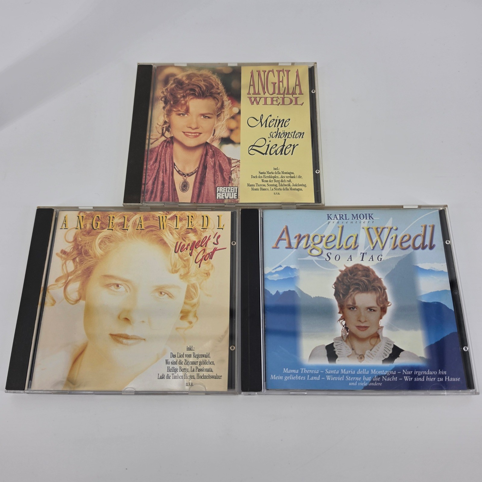 Angela Wiedl CD Lot of 3 Meine schonsten Lieder Vergelt\'s Gott So A Tag German