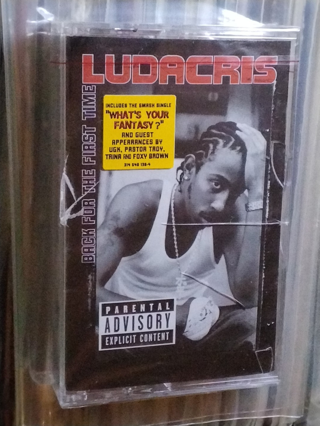 ORIGINAL LUDACRIS BACK FOR THE FIRST TIME USA CASSETTE TAPE HYPE STICKER SEALED