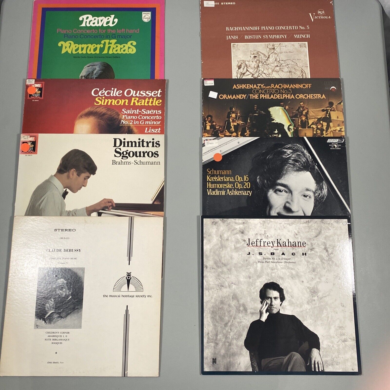 Vintage LP Record Album Lot of 8 Opera Orchestra Concerto Symphony Classical