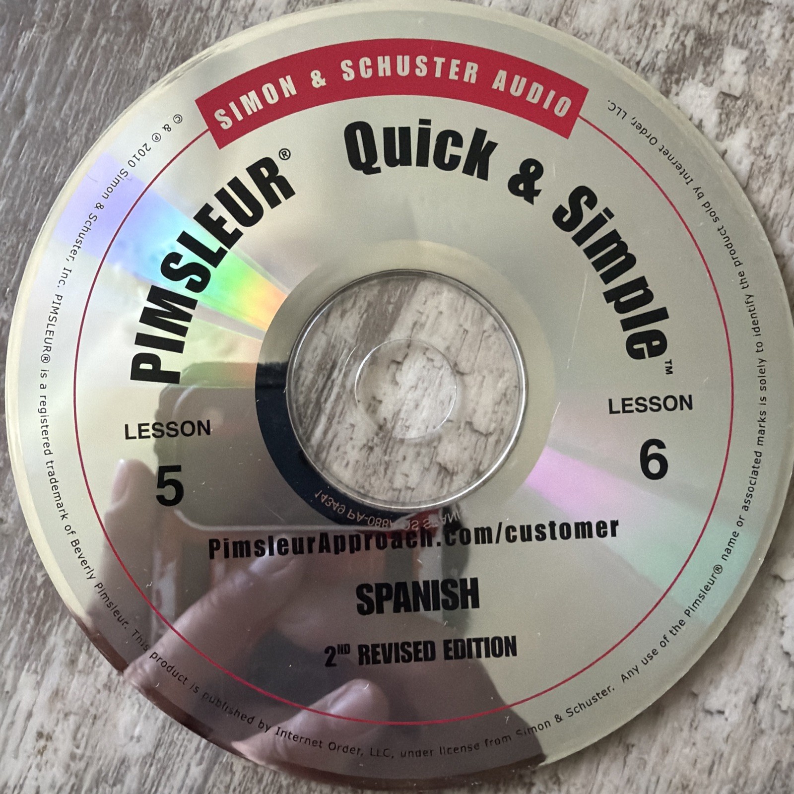 Pimsleur Quick & Simple Lesson 5&6 Spanish 2nd Revised Edition Learn - 2010