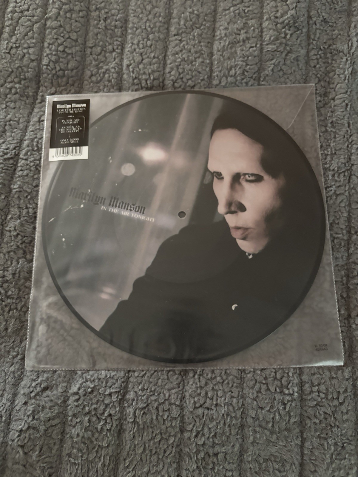Marilyn Manson In The Air Tonight 12” Picture Disc Vinyl Limited Edition /5000