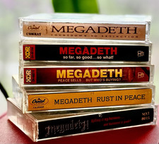 Megadeth Cassette Vintage 1990’s Collection 5 piece Lot  picture