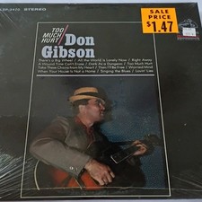 New Sealed Don Gibson Too Much Hurt RCA Victor LP 12