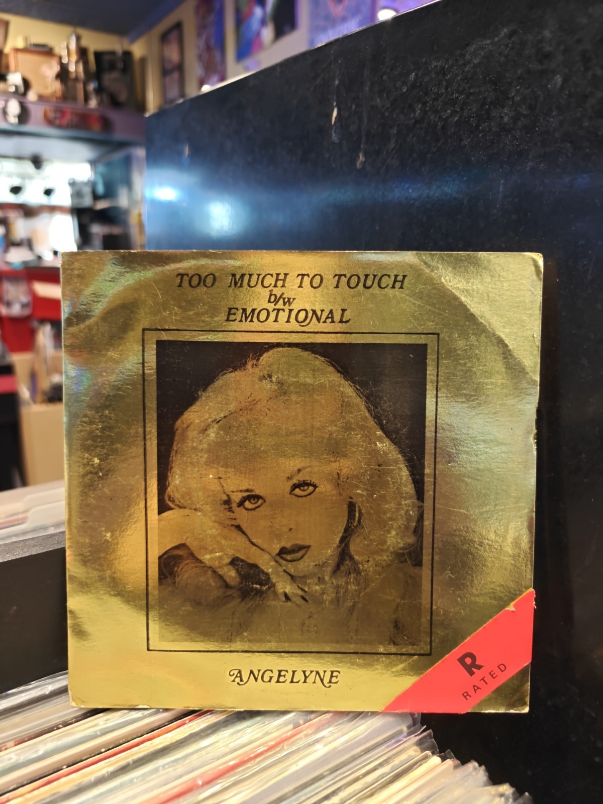 Angelyne – Too Much To Touch b/w Emotional JAEVI Records US New Wave 7