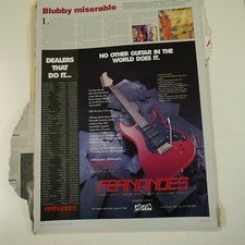 21x30cm magazine cutting 1993 FERNANDES SUSTAINER picture