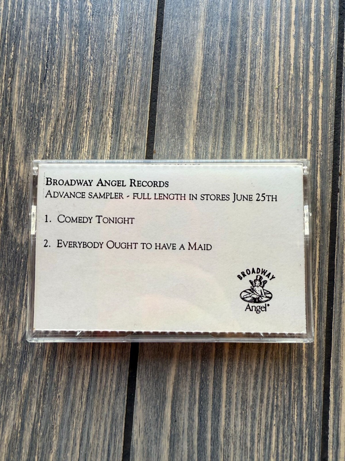 Vintage Broadway Angel Records Comedy Tonight Cassette Tape