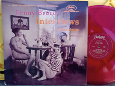 COMEDY, LP, LENNY BRUCE, INTERVIEWS OF OUR TIME, RED VINYL, VG+,	SPIN CLEANED picture