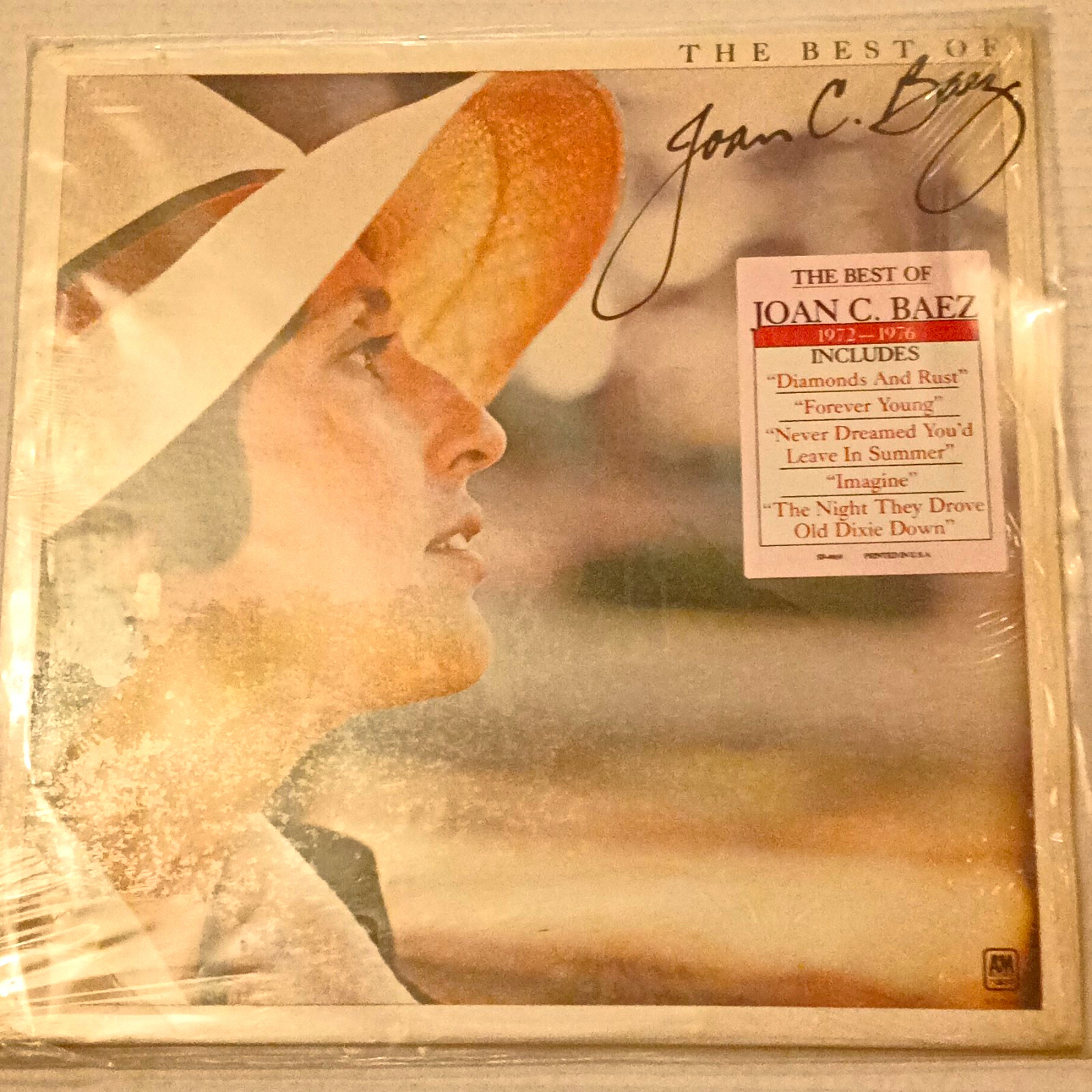 Joan C. Baez The Best of Joan C. Baez Vinyl LP A&M Records 1977 Signed