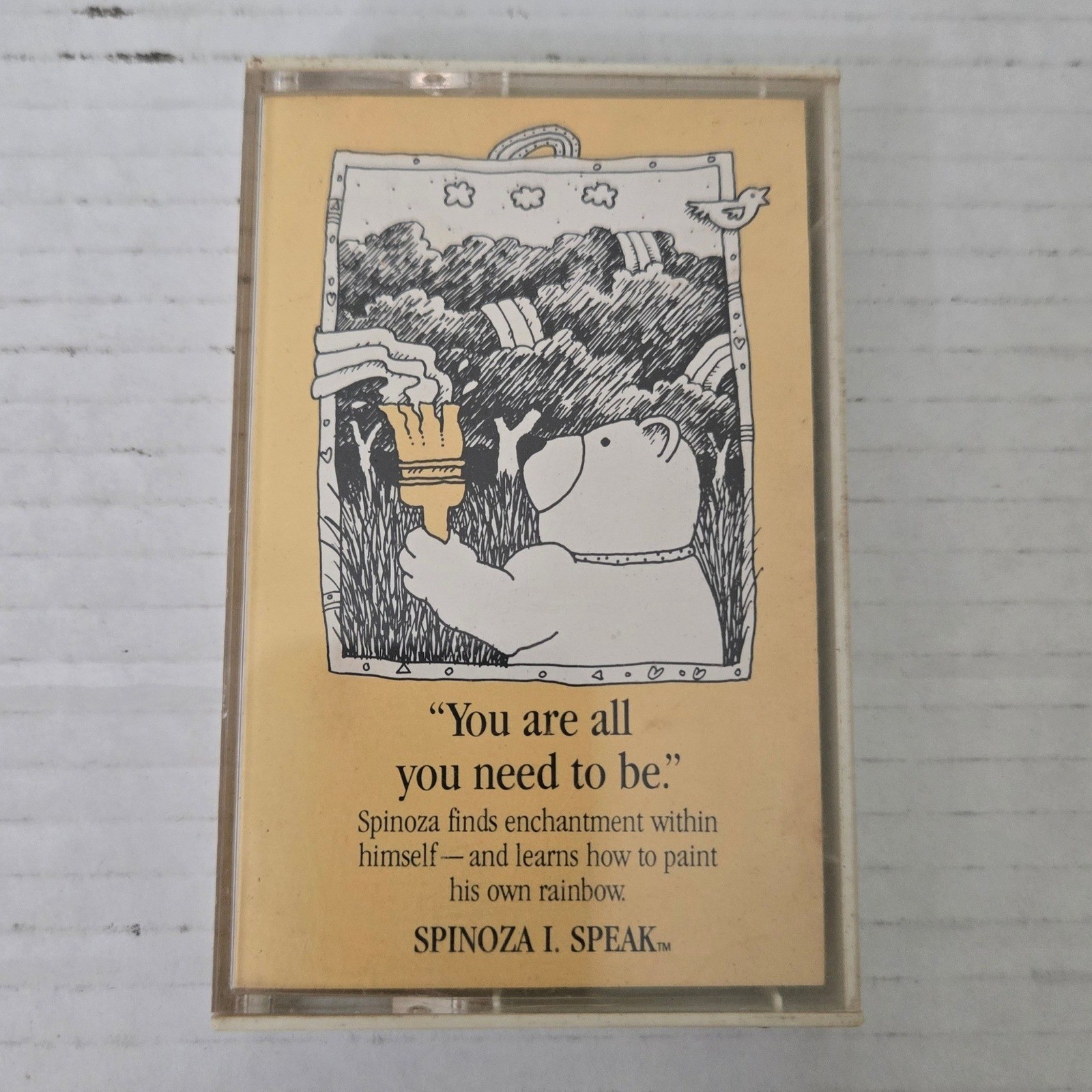 VTG 1985 Spinoza Bear Cassette Tape You Are All You Need To Be Peter Himmelman