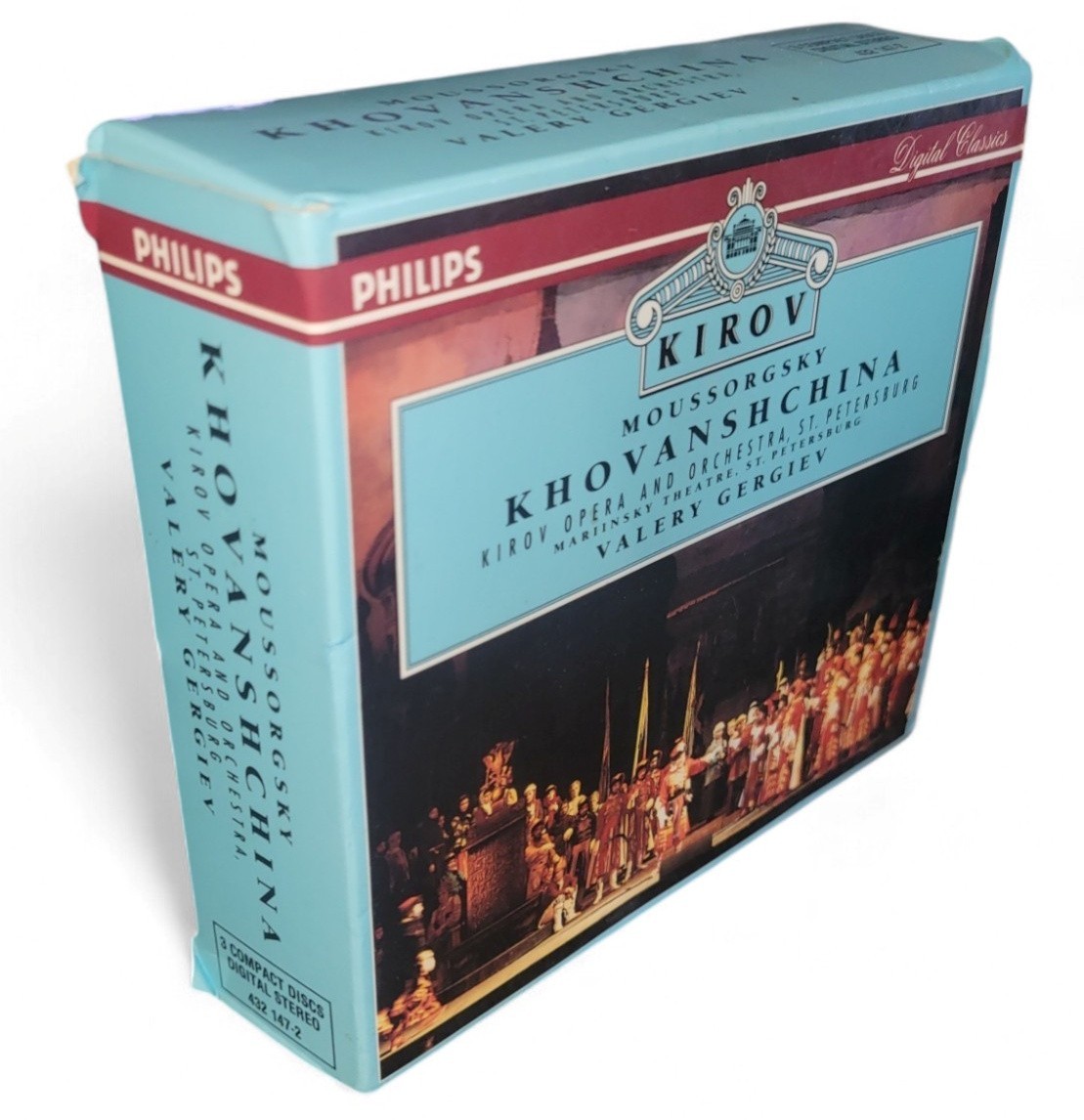 Kirov Modest Mussorgsky Khovanshchina Gergiev 3 Disc CD Set upc 028943214728