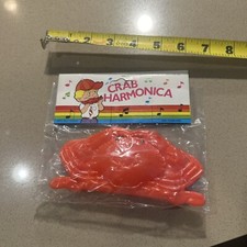 Vintage Toy Crab Harmonica NIP Sealed Hong Kong Rare Arcade Prize 70s 80s Music picture