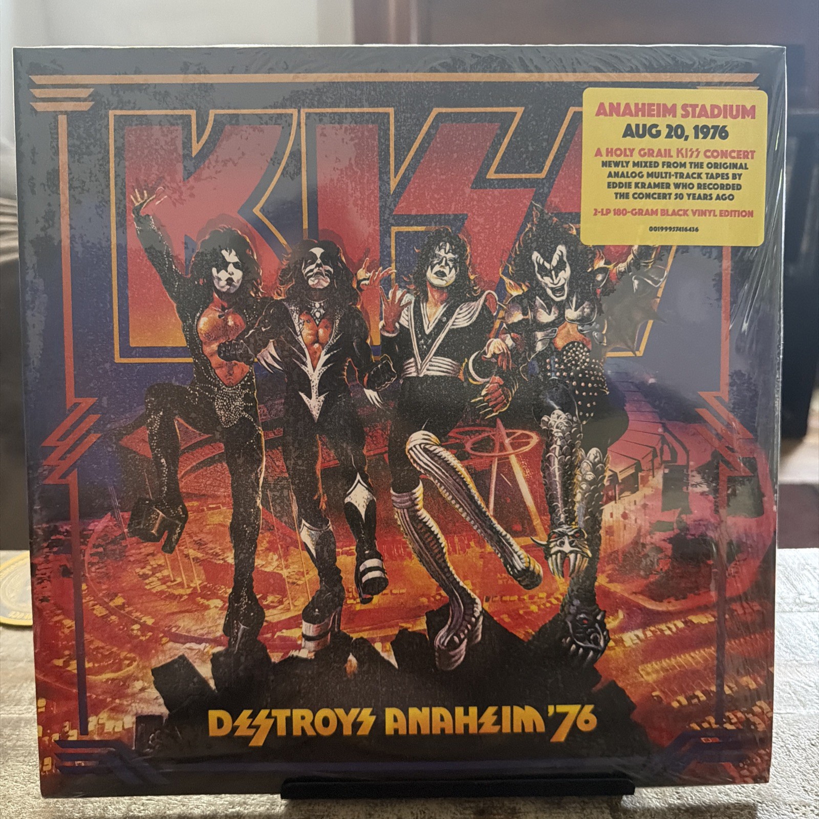 KISS - Destroys Anaheim \'76 Live (2026) 2LP Black Vinyl + Poster (see pics) NEW