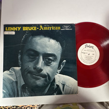 Lenny Bruce American Fantasy 1961 Red Colored Vinyl LP 12