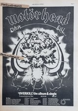 MOTÖRHEAD OVERKILL + THE SKIDS INTO THE VALLEY Advert 1979 16½