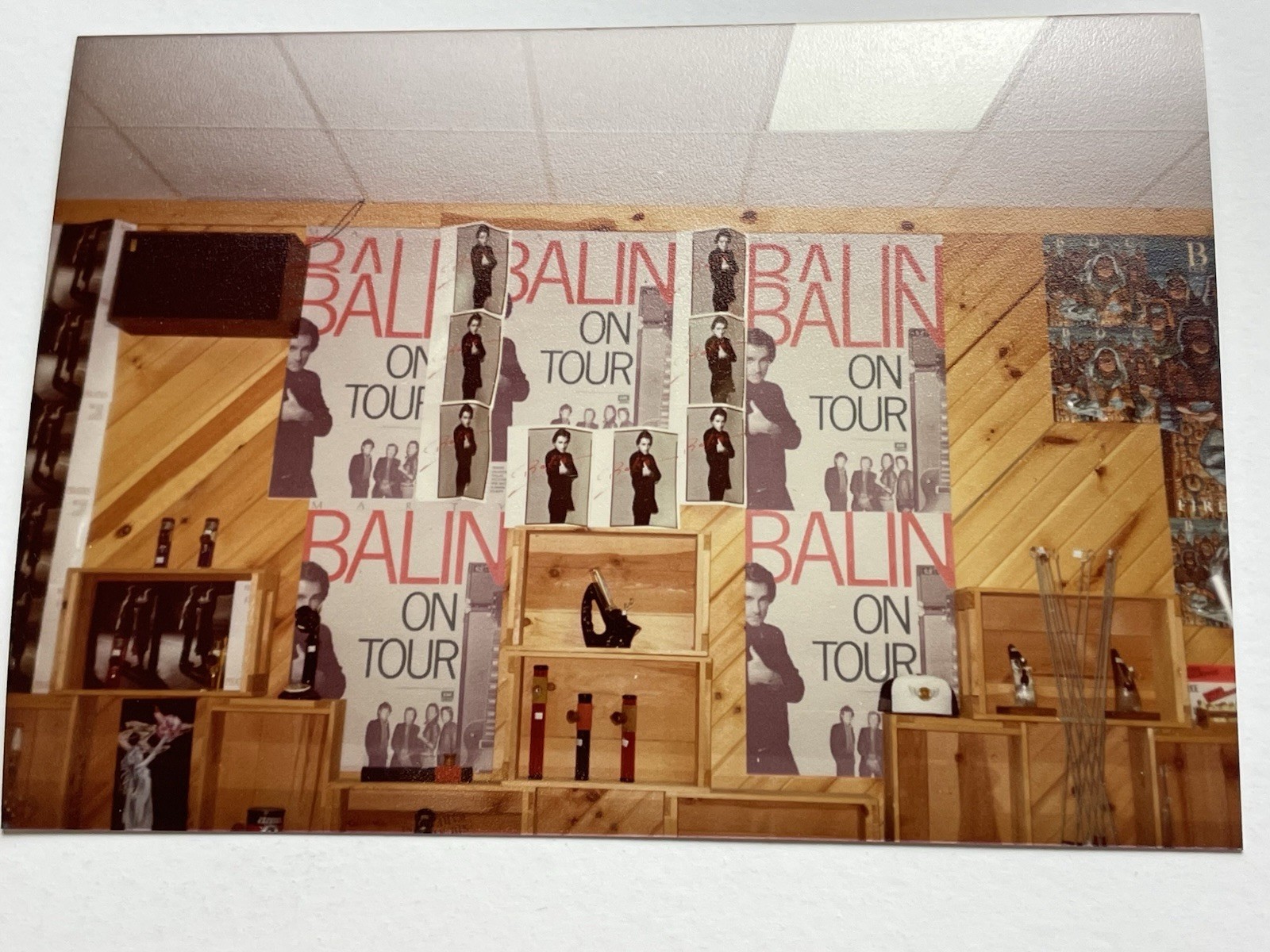 Vintage 1981 Marty Balin On Tour Record Store Display PHOTO