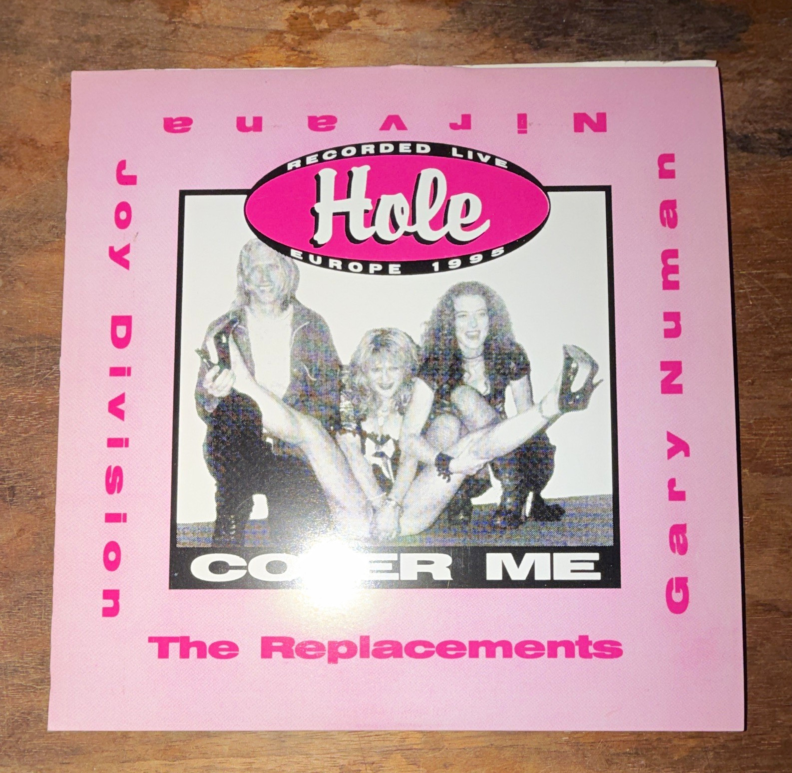 Hole Cover Me Live 7 Inch Pink/Black Colored Vinyl Replacements, Cars, Nirvana