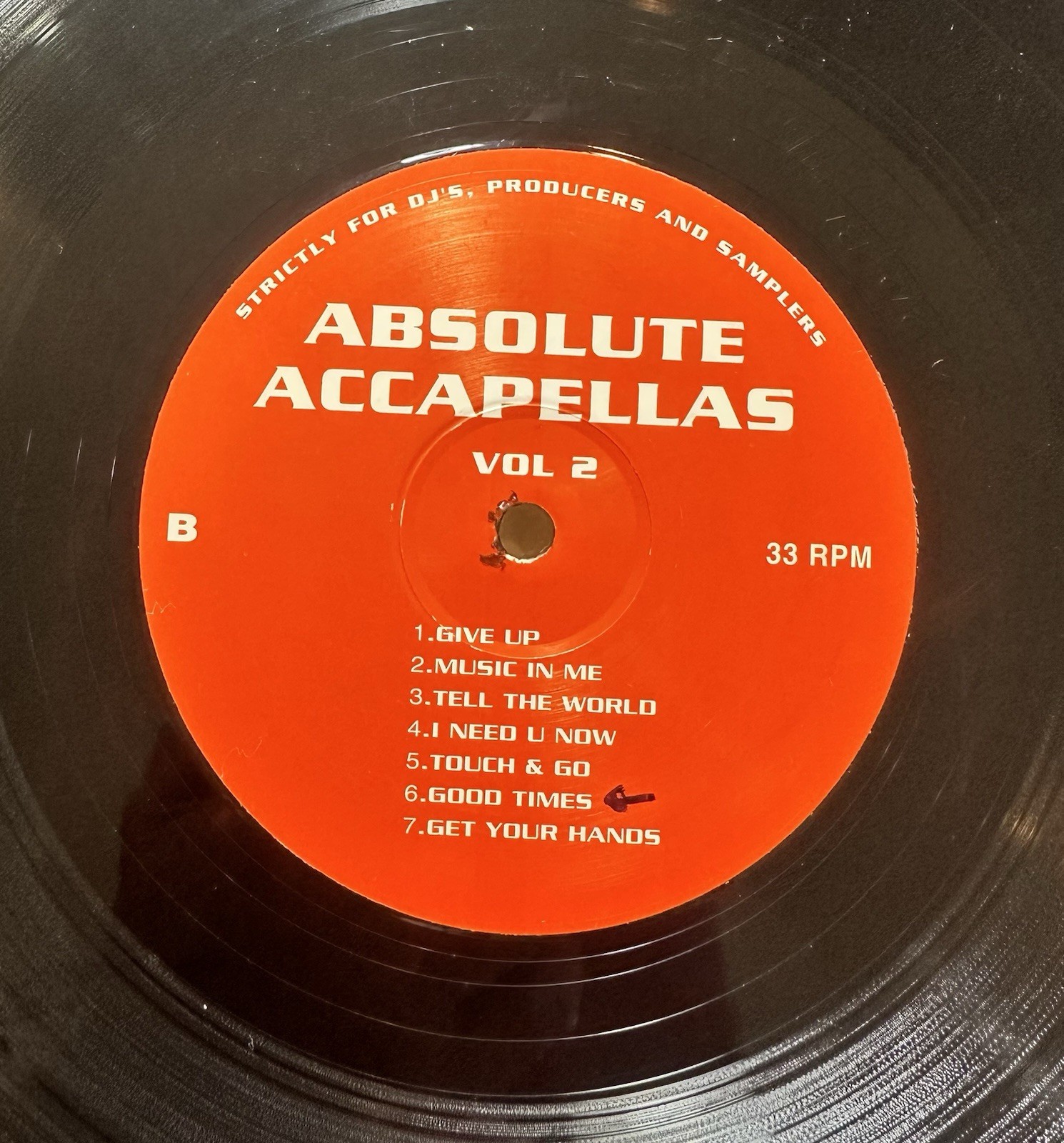 Absolute Accapellas Vol 2. Vinyl 12