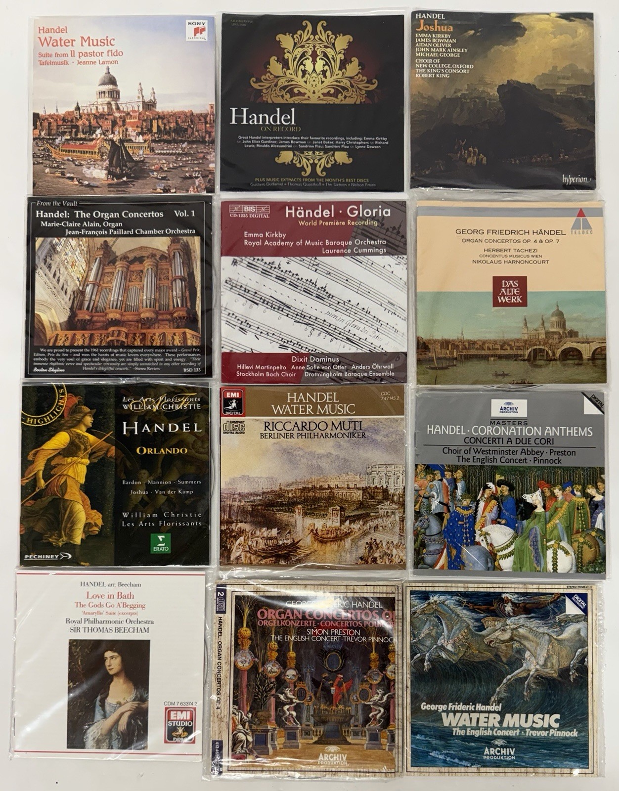 Lot 12 George Frideric HANDEL Albums 15 CDs Classical Music MINT DISCS No Cases
