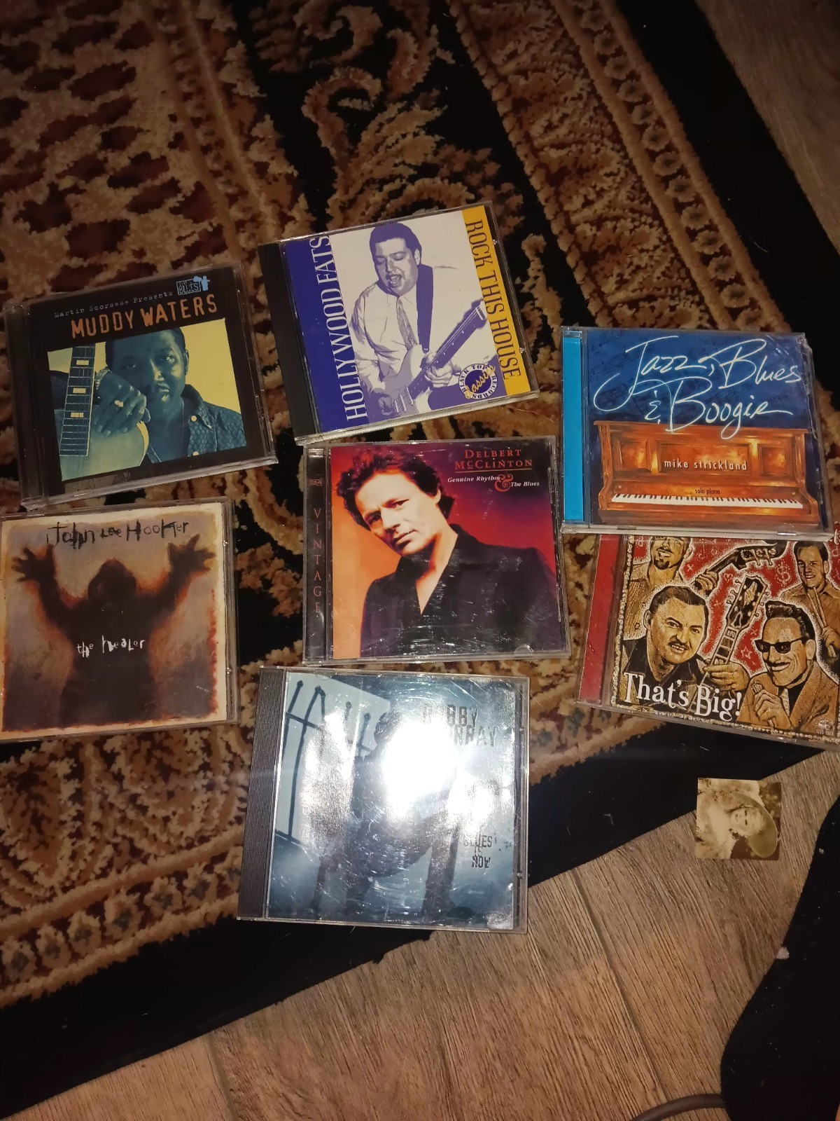 Big Lot Of Male Blues Guitar 7  Cds Muddy Delbert John Lee Bobby Hollywood Fats