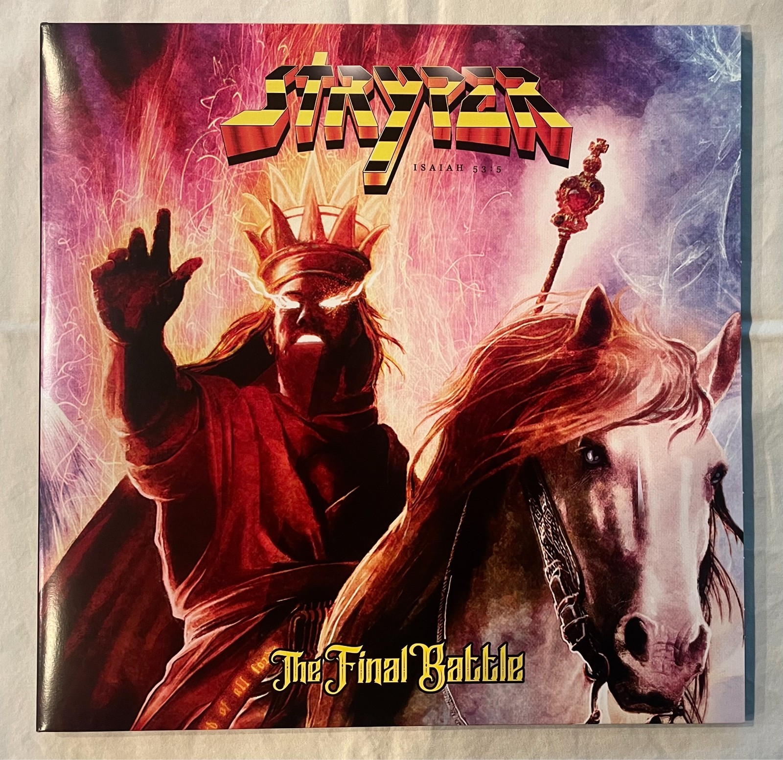 Stryper - The Final Battle (Deluxe Edition Pop-Up Orange VINYL) NEW - Numbered