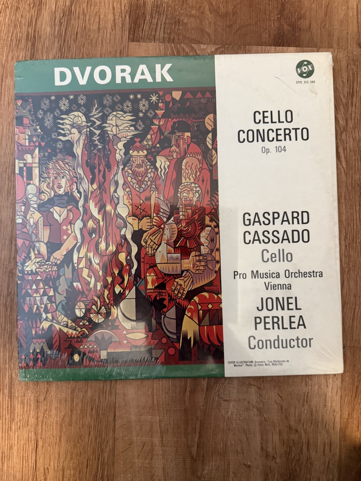 Dvorak Cello Concerto Gaspard Cassado Jonel Perlea Vox Vinyl LP Sealed New