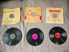 Vintage 78 RPM Record Lot 3 w/ Paper Sleeves Columbia Okeh RCA Little Pioneer picture