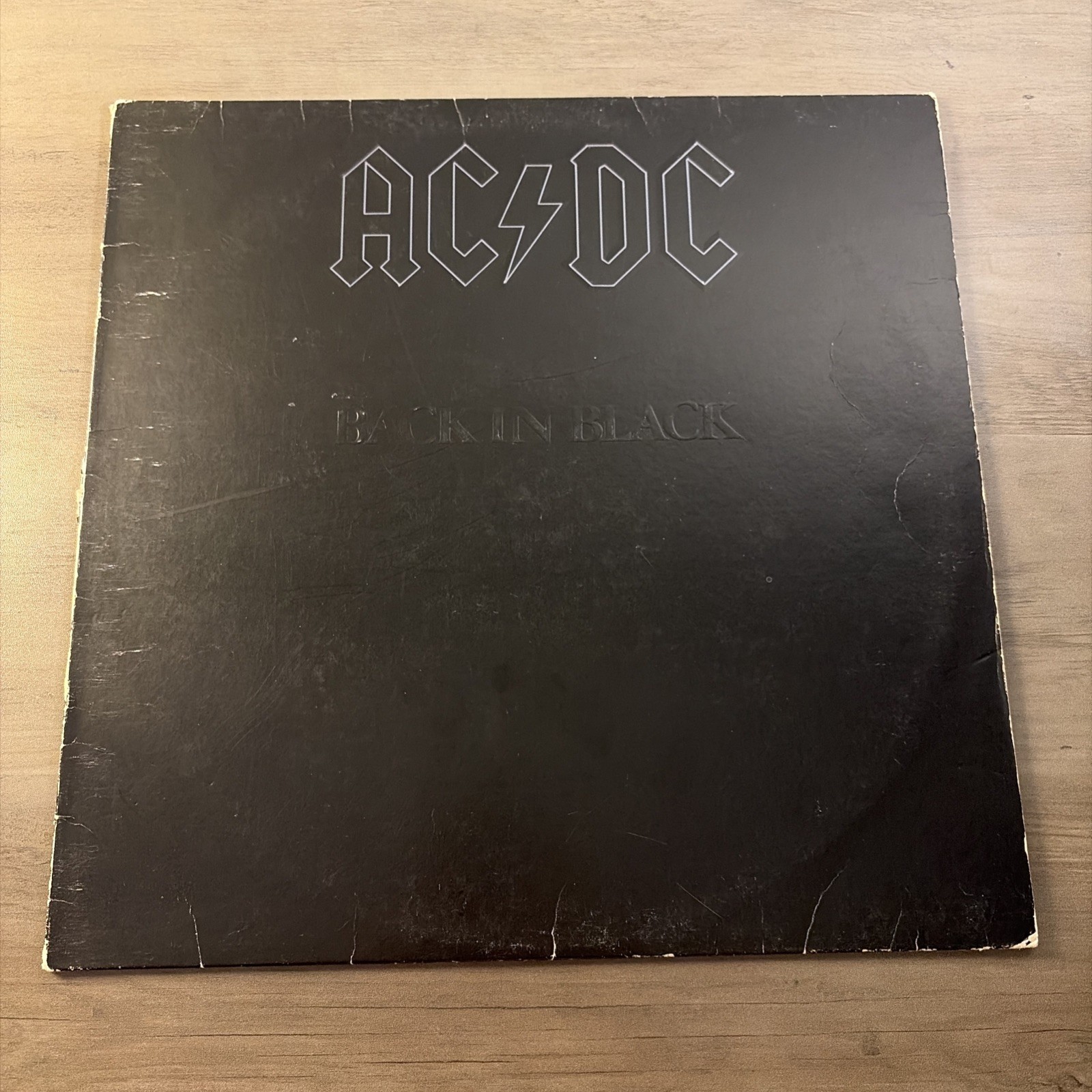 AC/DC LP Back In Black Atlantic SD 16018 Original VTG 1980  NO BARCODE ACDC