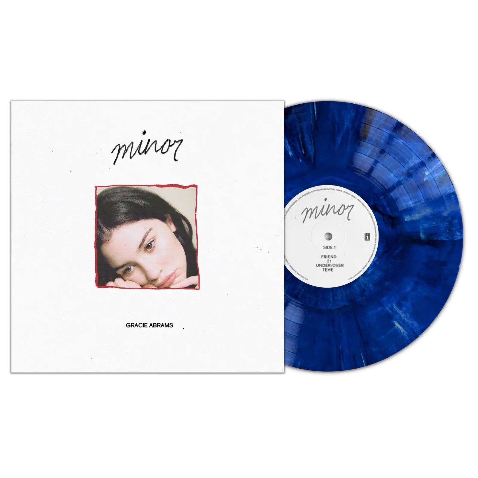 Gracie Abrams Minor LP Blue Converse Marble Vertigo Vinyl X/3000