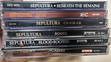 Sepultura Lot 6 CDs Beneath- Arise-Chaos AD-Roots- Bld Rooted-Against-ORIG PRES  picture