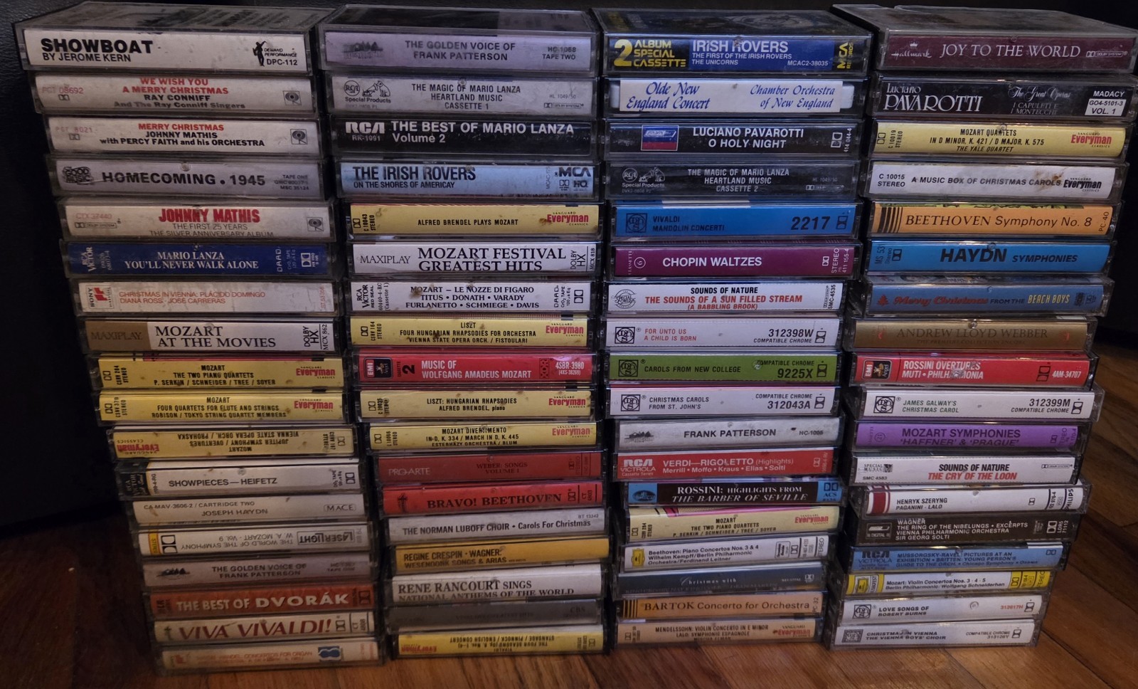 Lot of 72 Classical Cassettes & More Mozart, Beethoven, Chopin, Vivaldi Etc...