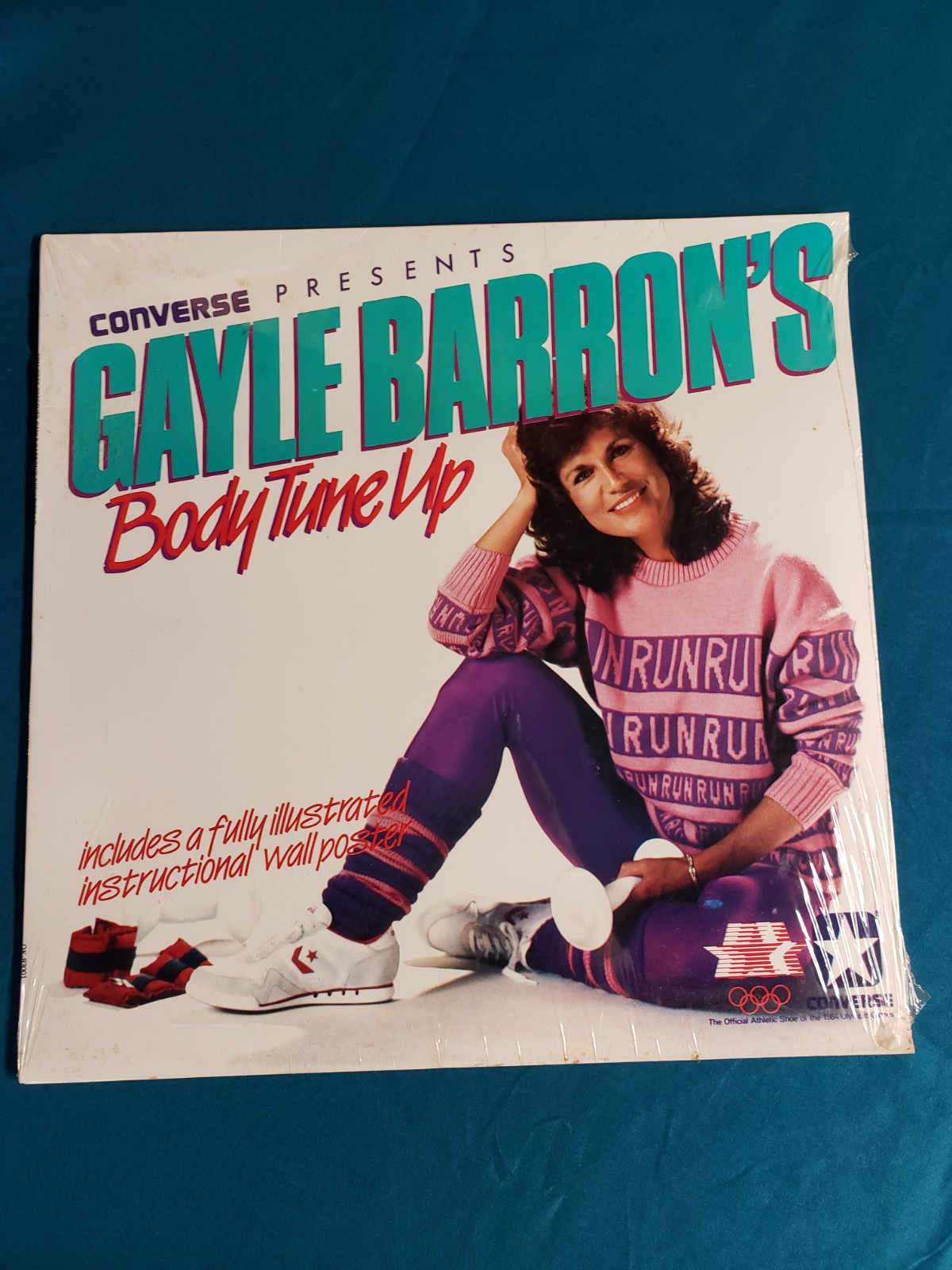 80\'s Gayle Barron\'s Body Tune Up LP Exercise Converse SEALED Onkey