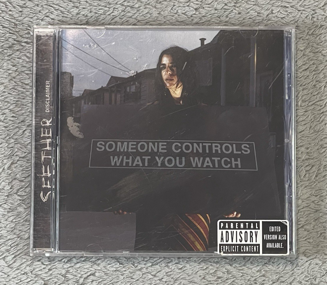 Seether - Disclaimer (CD, 2002) Someone Controls What You Watch Cover