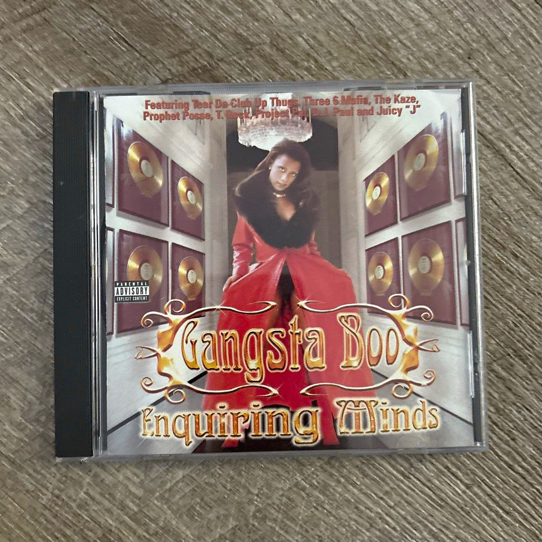 Gangsta Boo Enquiring Minds CD Album 1998 Relativity REK-1168-5 Parental tested
