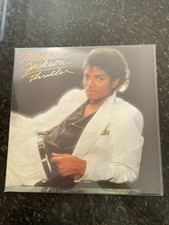 MICHAEL JACKSON THRILLER VINYL QE 38112 1st PRESS 1982 RARE BACK COVER ERROR LP picture