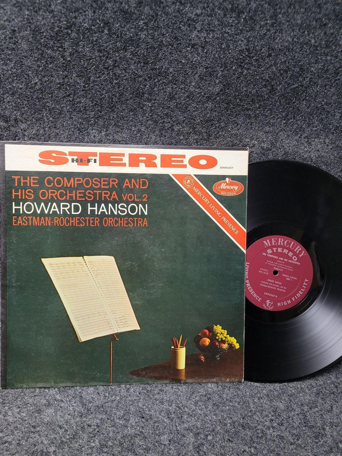 Vintage Howard Hanson The Composer And His Orchestra Vol 2 Mercury LP 33 RPM