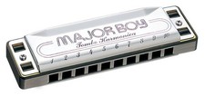 Tombo 10-Hole Harmonica, F Key, Major Boy 1710_ picture