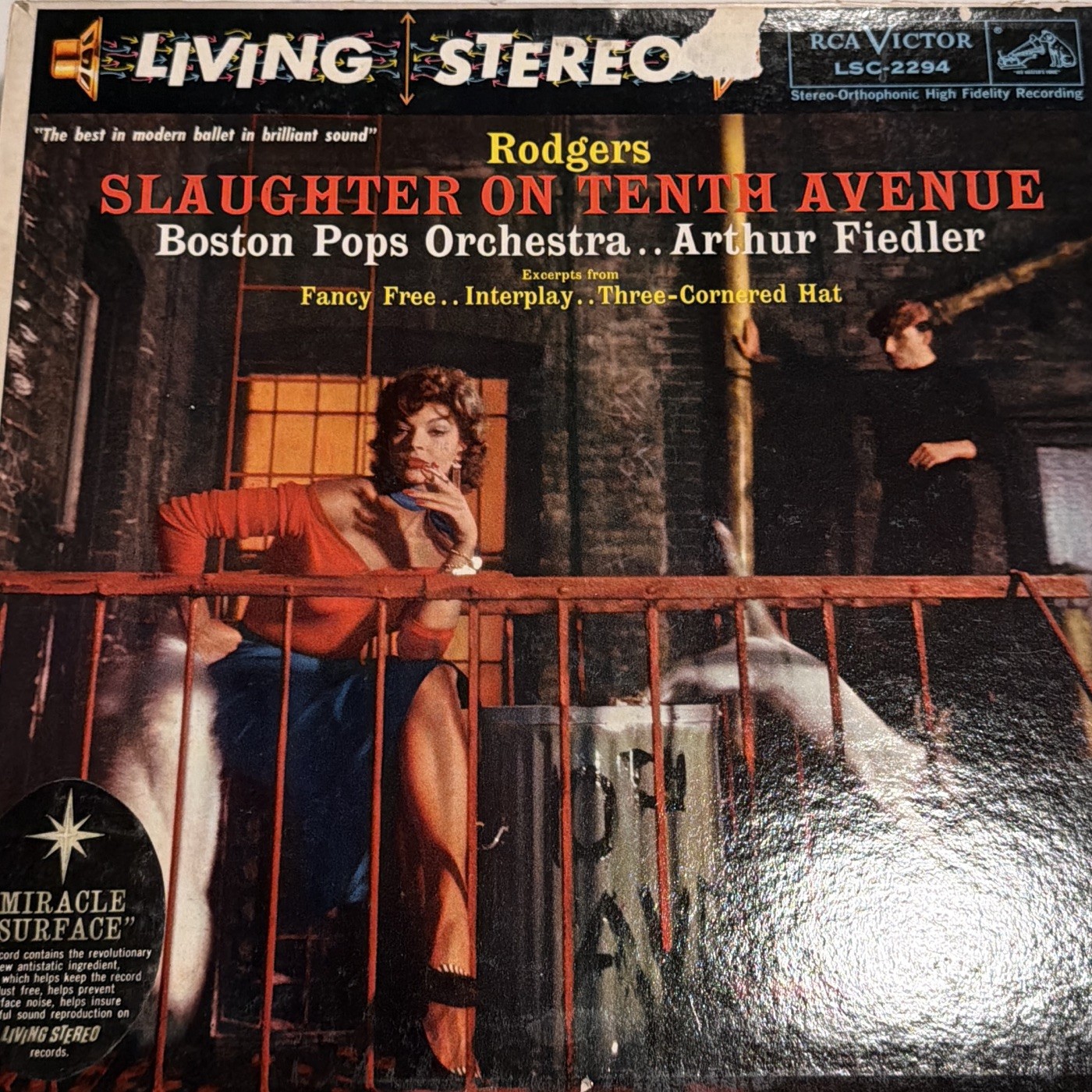 Richard Rodgers — Boston Pops Orchestra Slaughter On Tenth Avenue LP VG