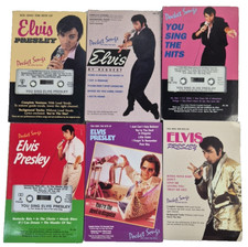 Rare Lot of 6 You Sing Elvis Pocket Songs Karaoke Cassette Tapes New, NIB  picture