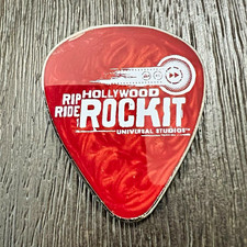 *VERY RARE* Universal Studios FL - Rip Ride Rockit Guitar Pick Shape Trading Pin picture