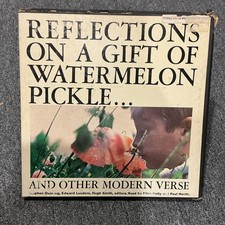 Vintage Reflections On A Gift Of Watermelon Pickle Vinyl LP Spoken Word 1970 picture