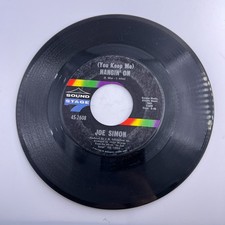 Vinyl 45 RPM Record - Joe Simon Hangin' On / Long Hot Summer picture